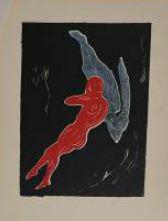 Mann und Weib, Begegnung im Weltall (Heftbeiblatt in Dr. Max Lindes Ausgabe über Edvard Munch)